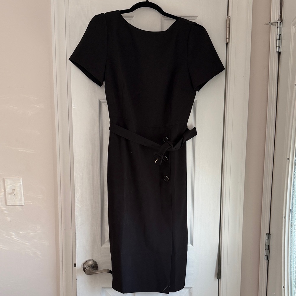 Ann Taylor Classic Black Midi Dress